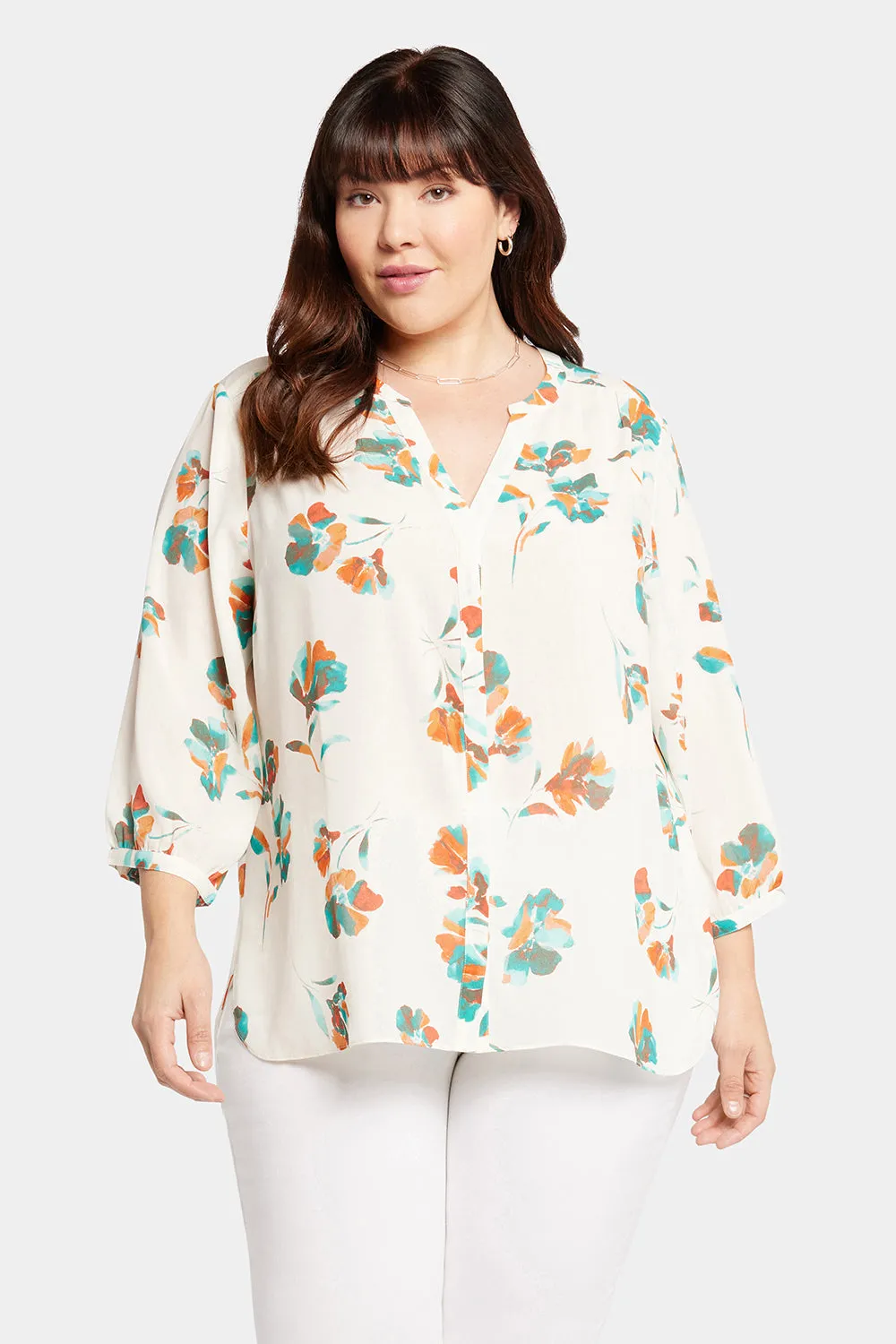 Pintuck Blouse In Plus Size - Dream Lily sold by NYDJ