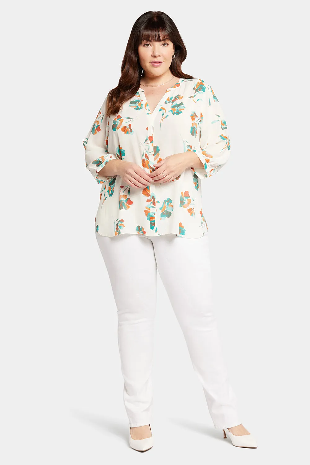 Pintuck Blouse In Plus Size - Dream Lily sold by NYDJ product image thumbnail 5