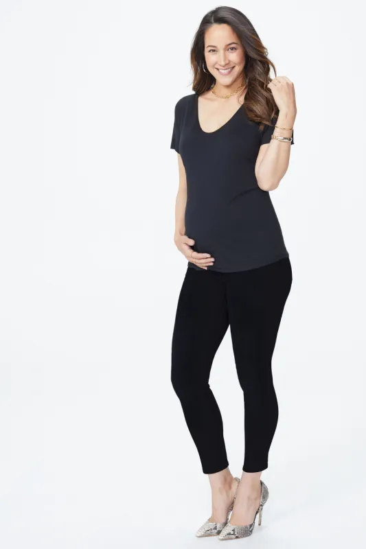 Ami Skinny Ankle Maternity Jeans - Black sold by NYDJ