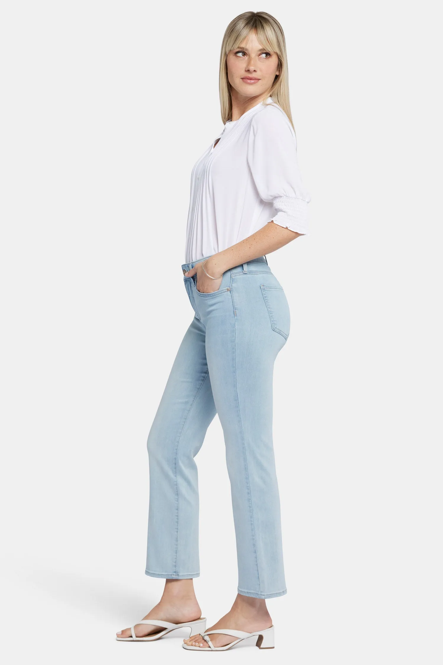 Marilyn Straight Ankle Jeans In Petite - Mykonos sold by NYDJ product image thumbnail 5