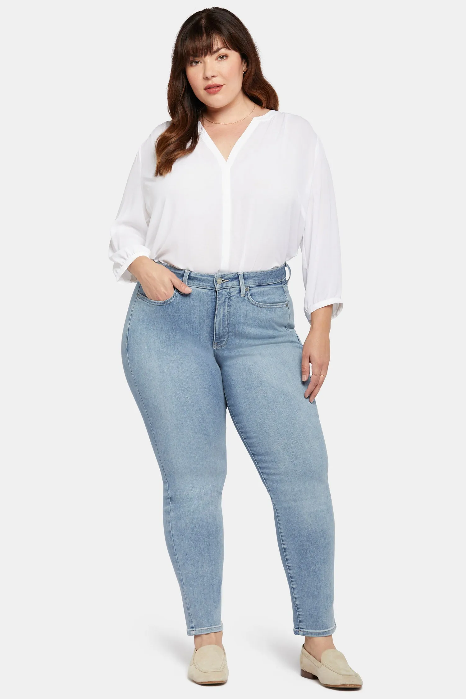 Sheri Slim Jeans In Plus Size - Haley sold by NYDJ