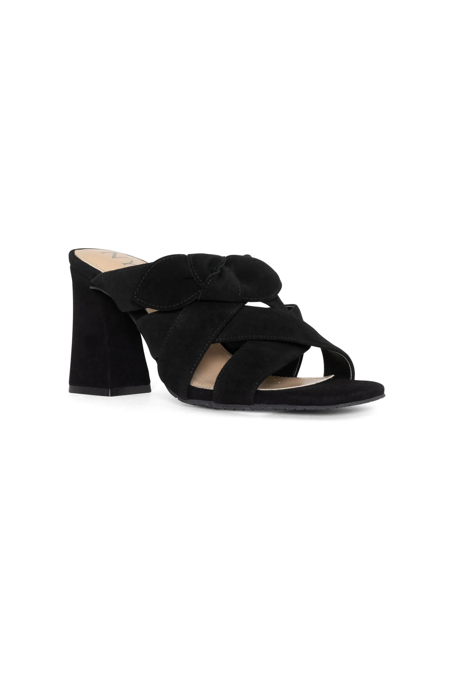 Loreri Mule Sandals - Black sold by NYDJ