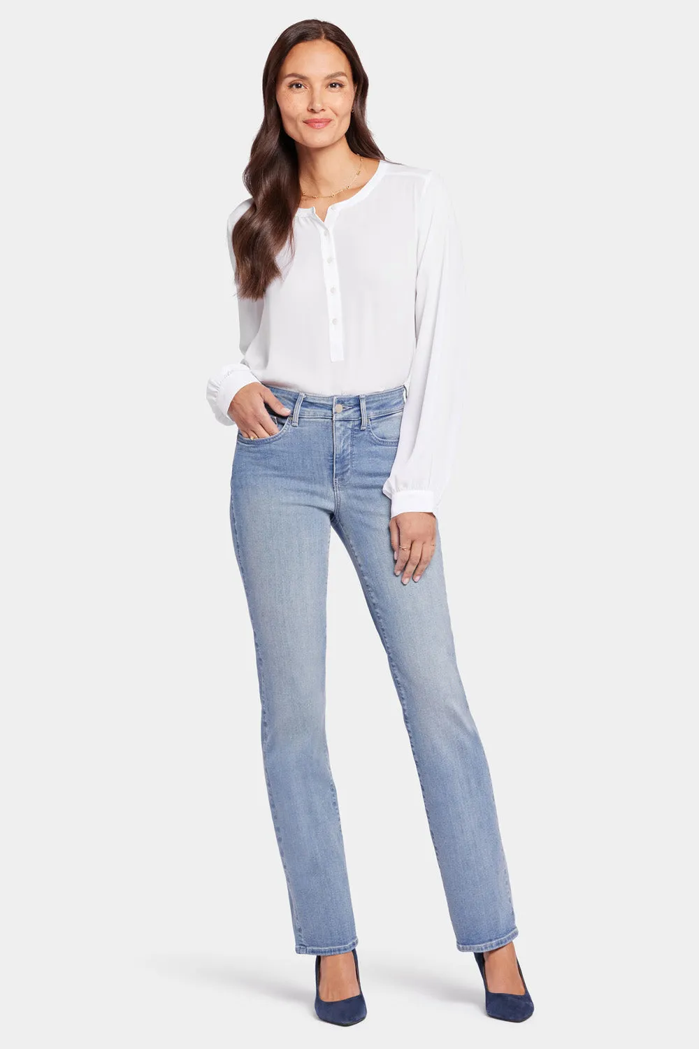 Marilyn Straight Jeans In Petite - Thistle Falls sold by NYDJ product image thumbnail 4