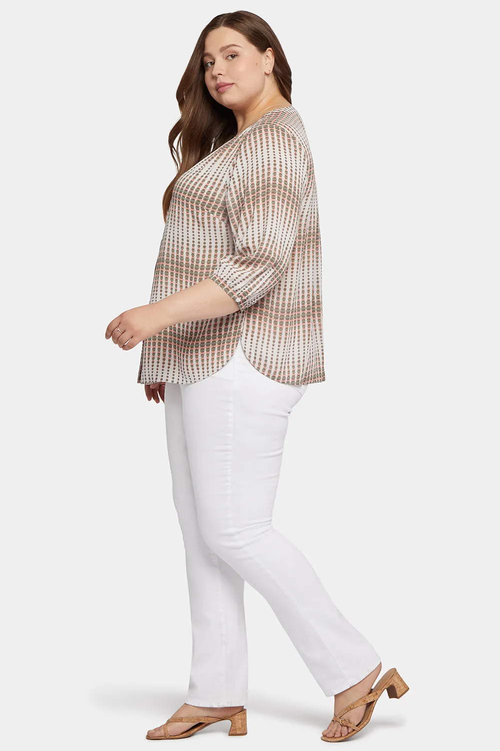 Pintuck Blouse In Plus Size - Desert Oracle sold by NYDJ product image thumbnail 3