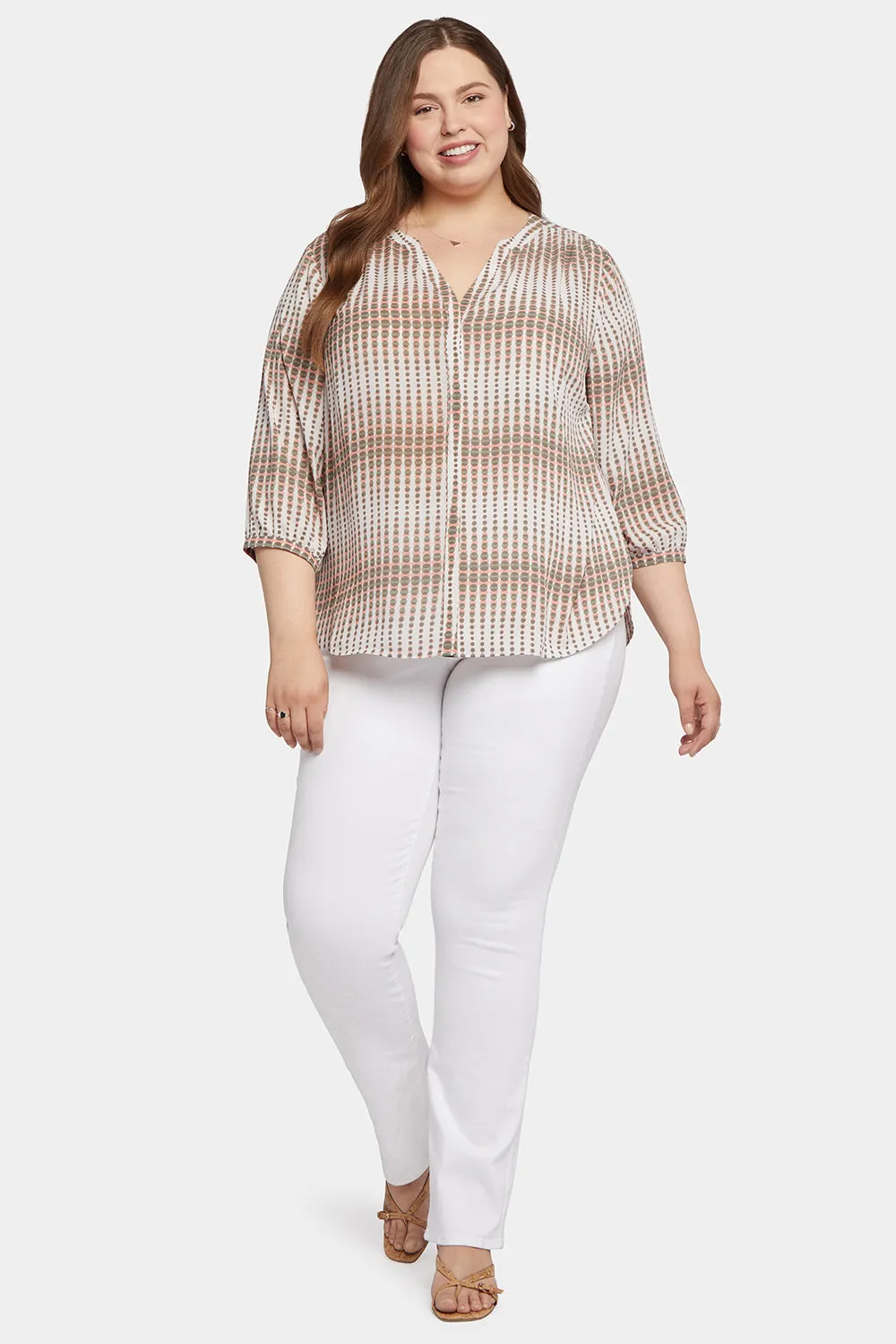 Pintuck Blouse In Plus Size - Desert Oracle sold by NYDJ product image thumbnail 5
