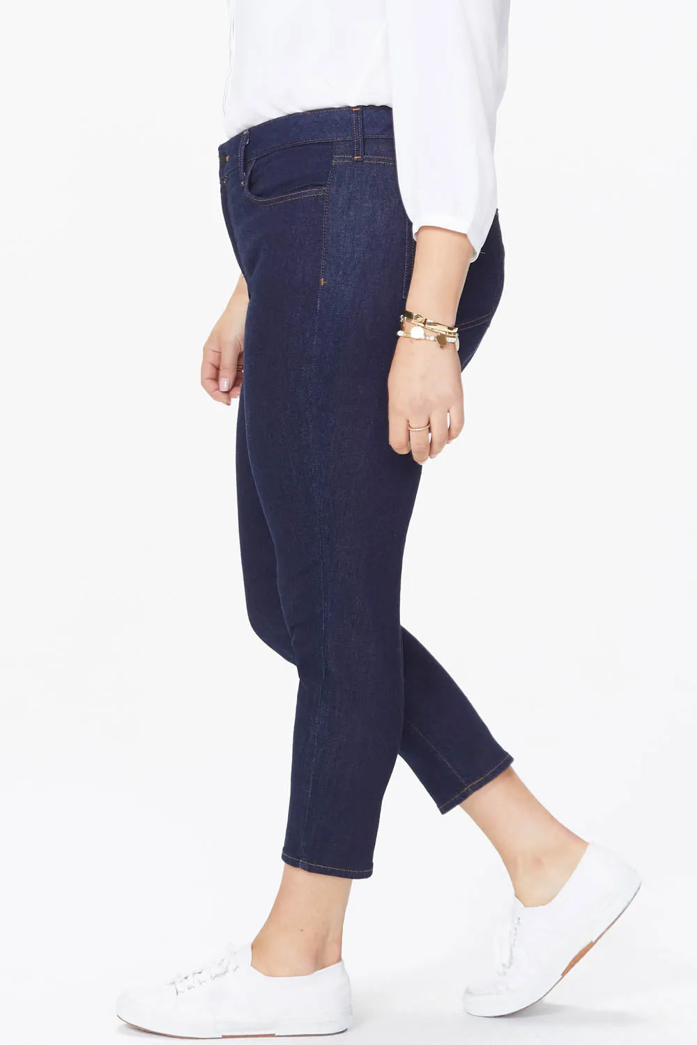 Alina Skinny Ankle Jeans In Plus Size - Rinse sold by NYDJ product image thumbnail 2