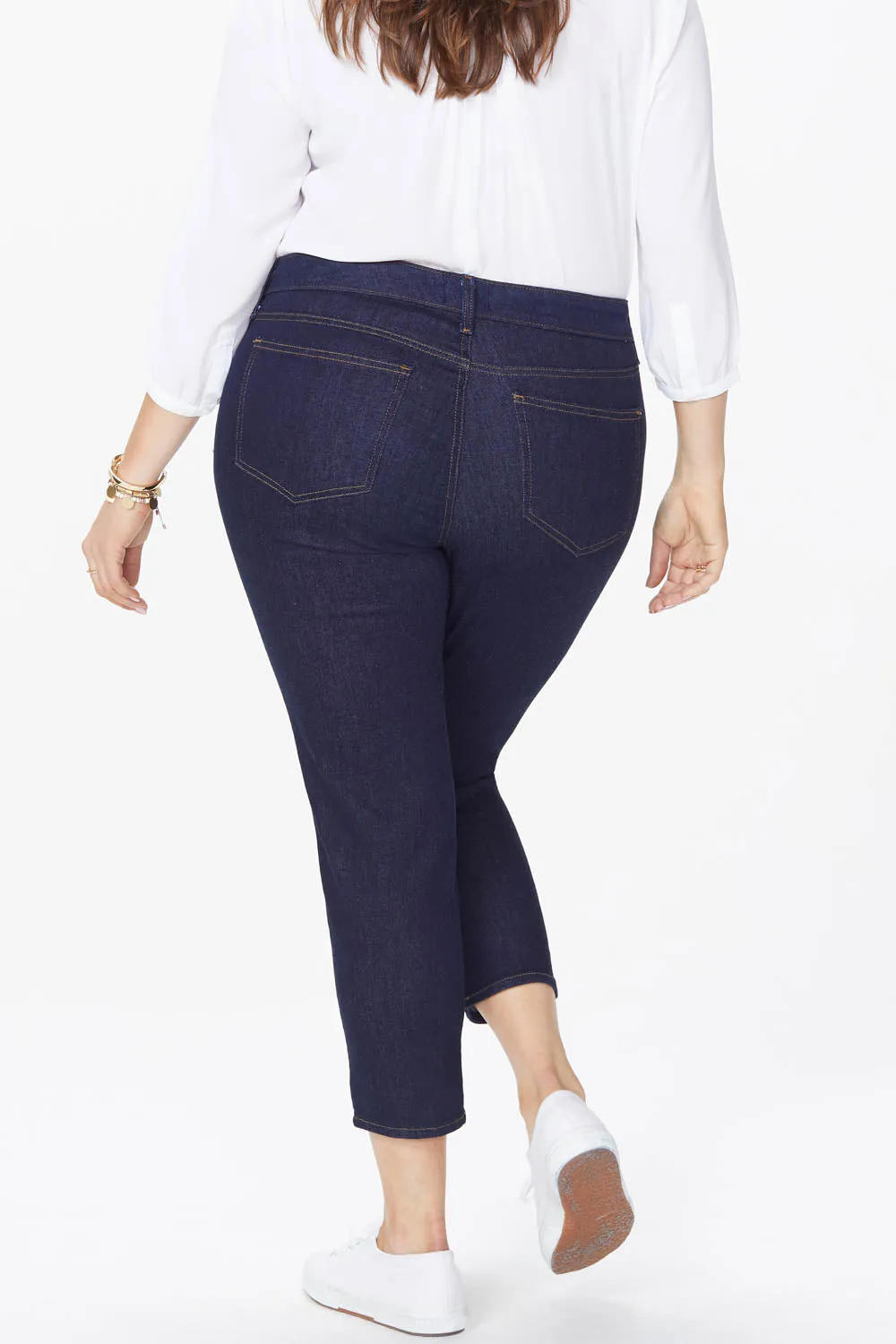Alina Skinny Ankle Jeans In Plus Size - Rinse sold by NYDJ product image thumbnail 3