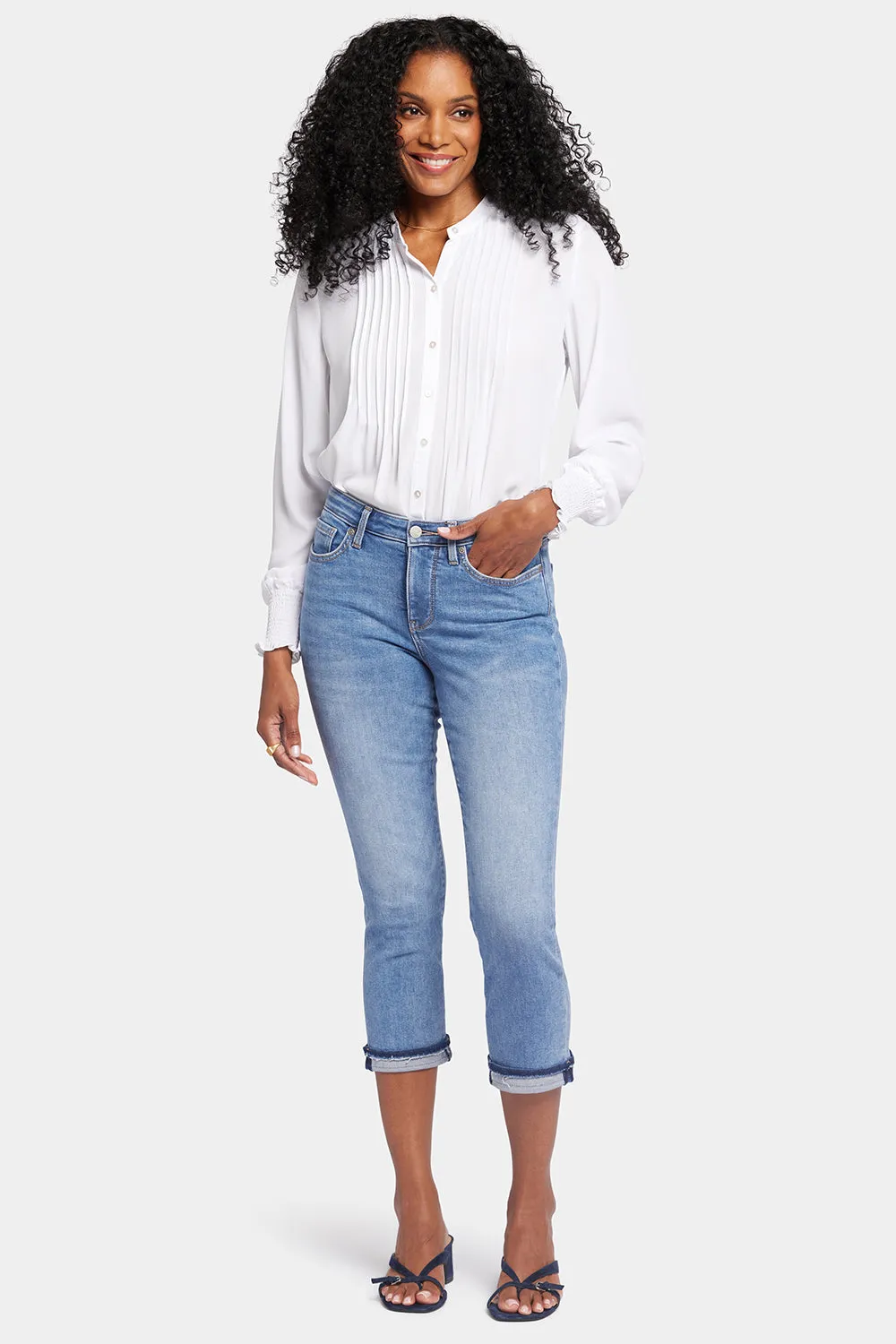 Chloe Capri Jeans - Crescent Shore sold by NYDJ product image thumbnail 4