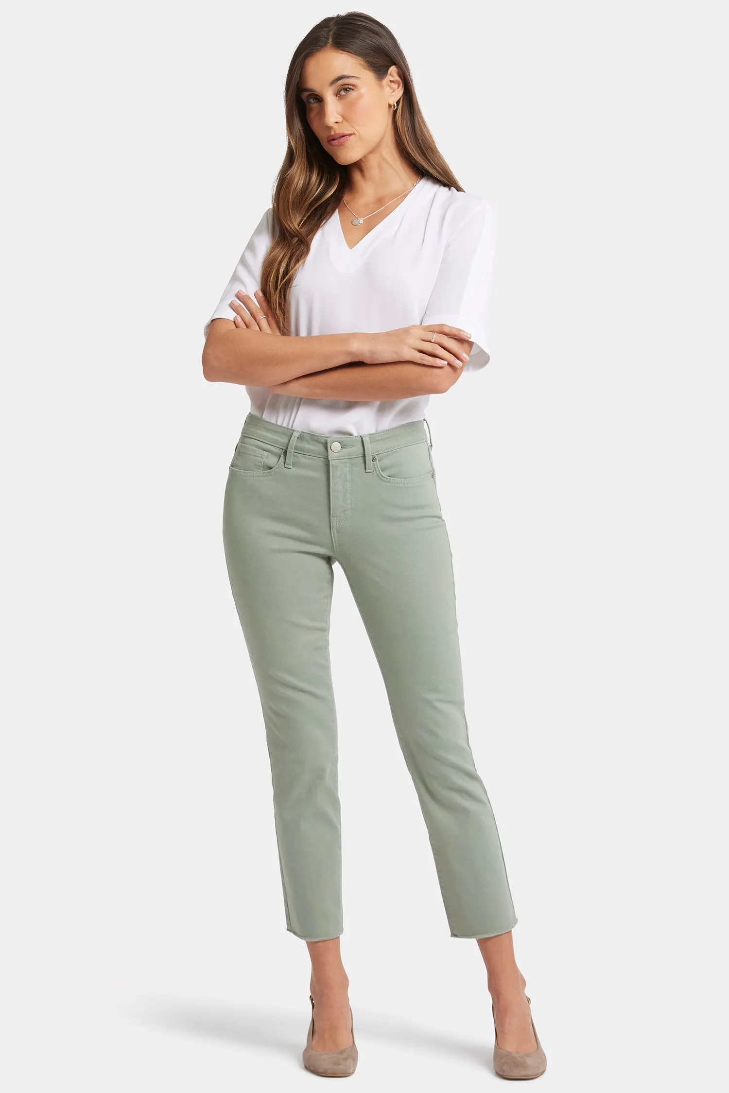 Sheri Slim Ankle Jeans - Lily Pad sold by NYDJ