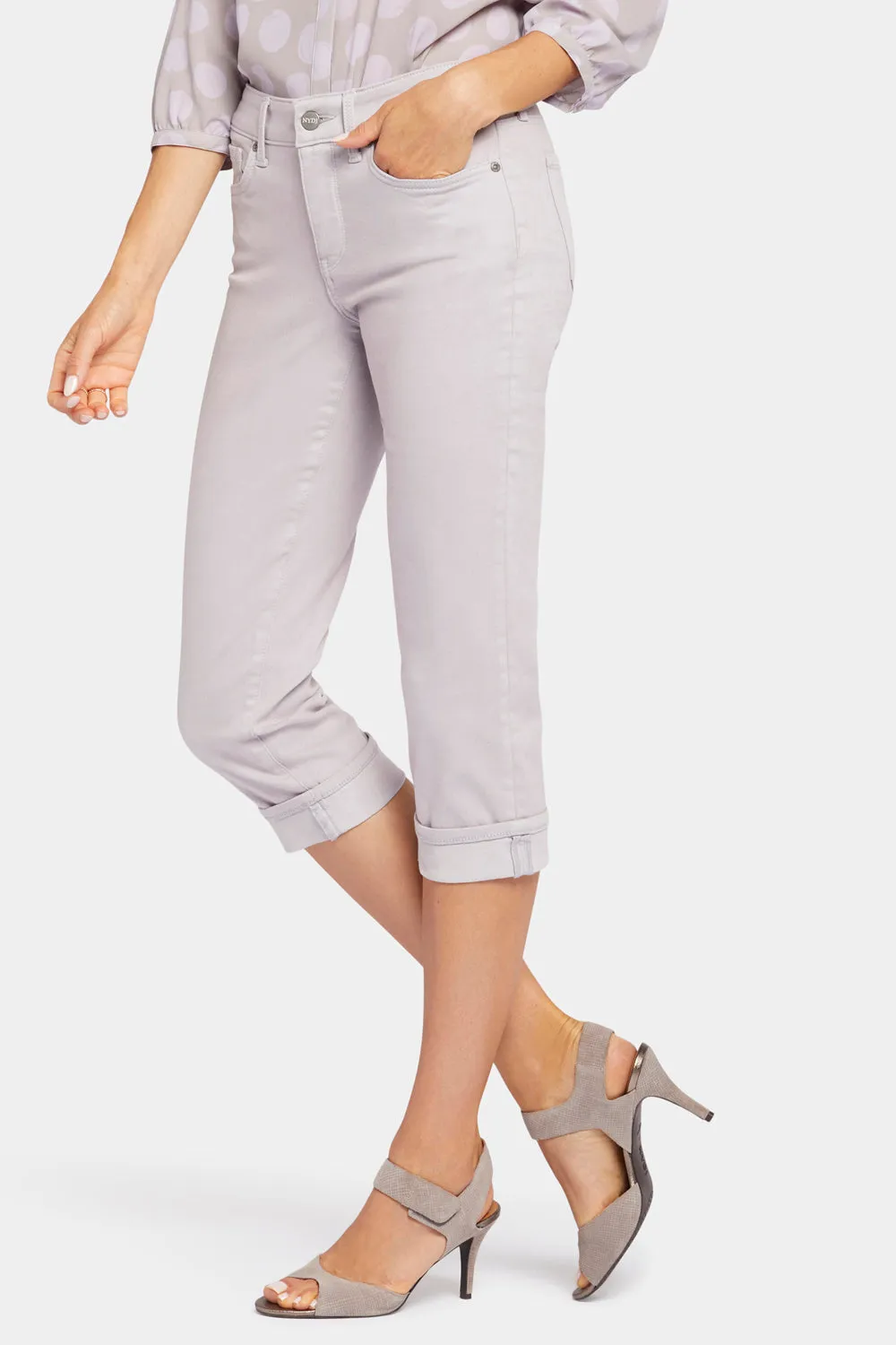 Marilyn Straight Crop Jeans - Pearl Grey sold by NYDJ product image thumbnail 3