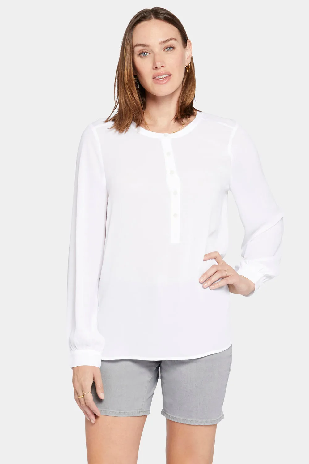 Simone Blouse - Optic White sold by NYDJ product image thumbnail 4