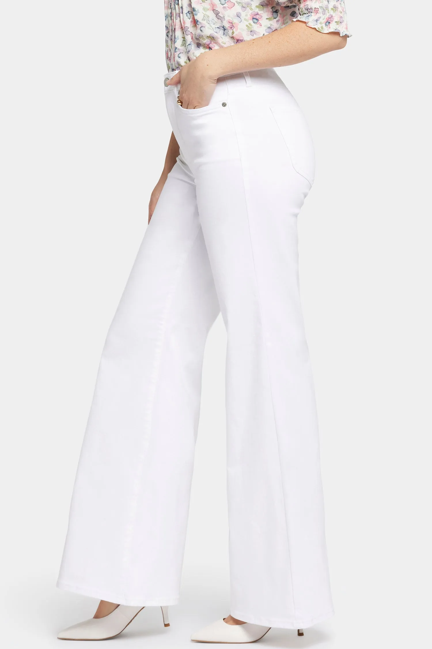 Mia Palazzo Jeans - Optic White sold by NYDJ product image thumbnail 3