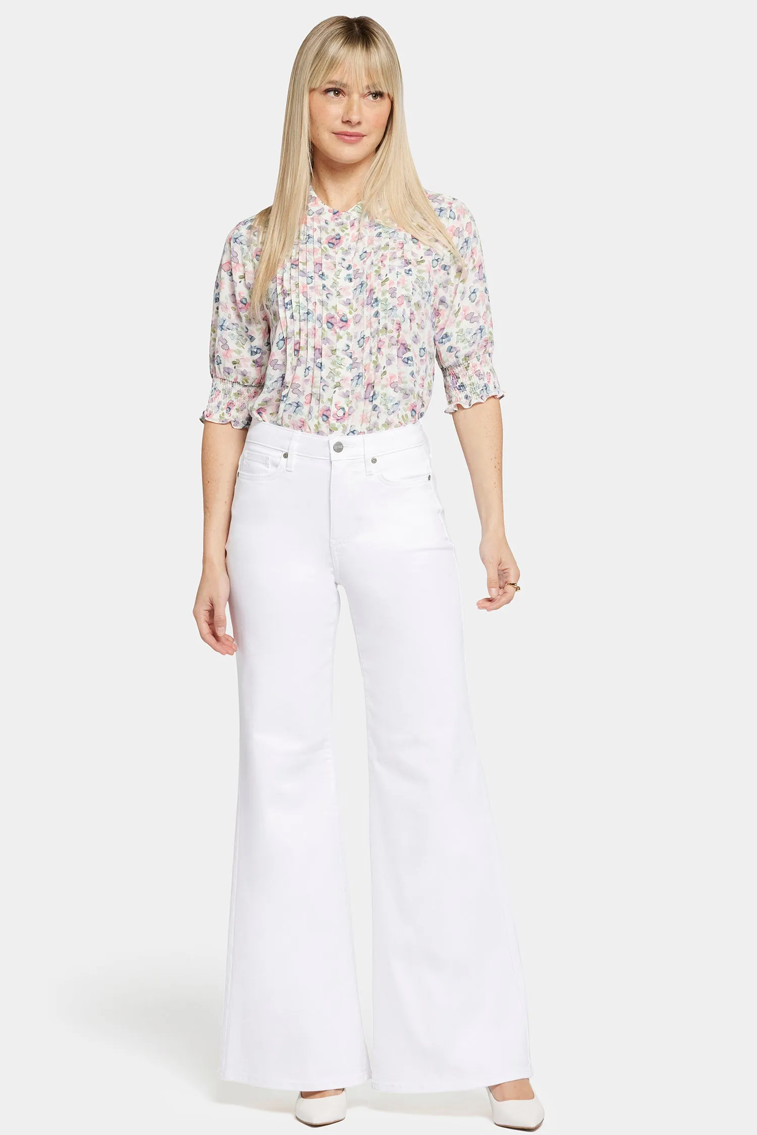Mia Palazzo Jeans - Optic White sold by NYDJ