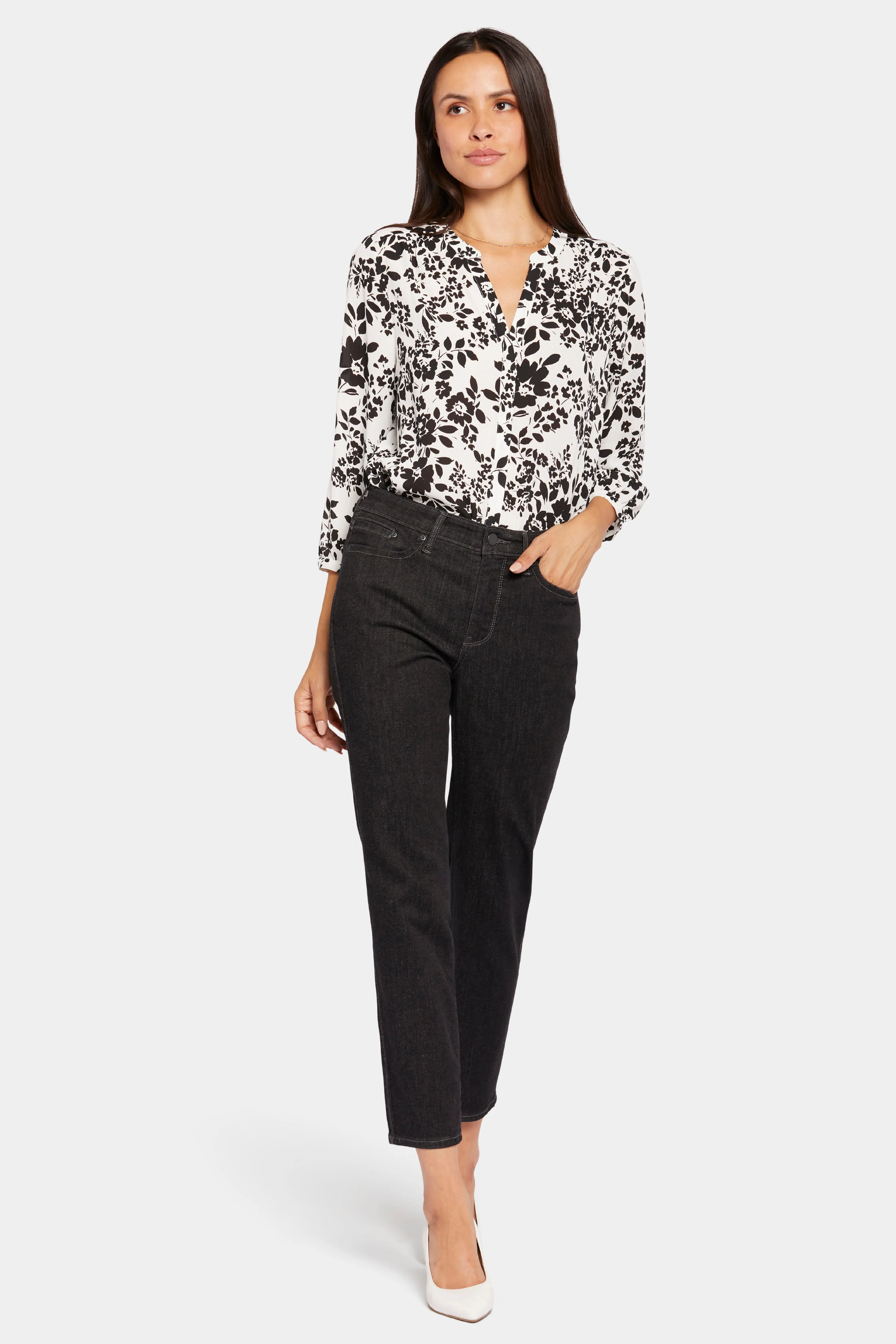 Stella Tapered Ankle Jeans In Petite - Eternity sold by NYDJ product image thumbnail 4