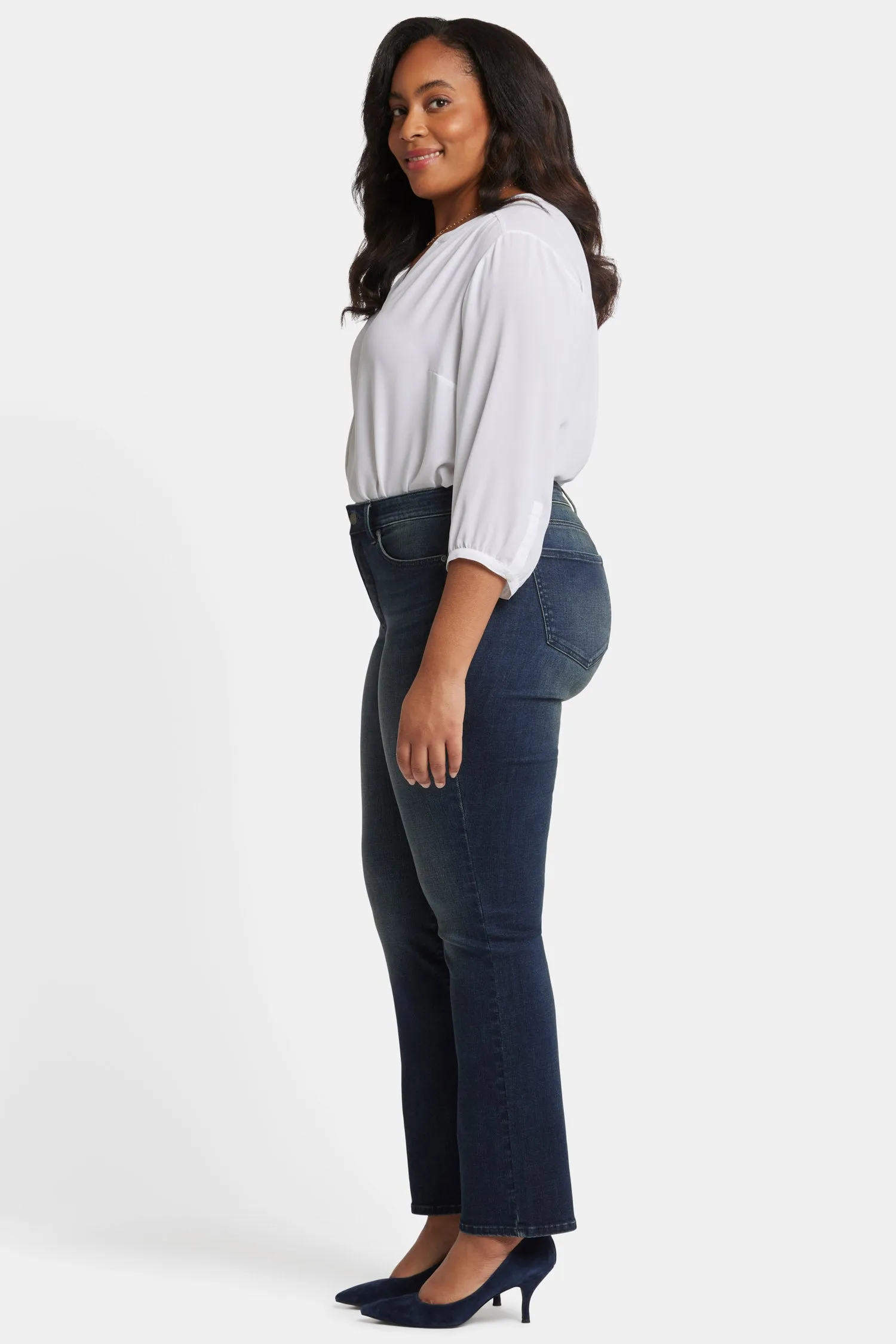 Marilyn Straight Jeans In Plus Size - Prosperity sold by NYDJ product image thumbnail 5
