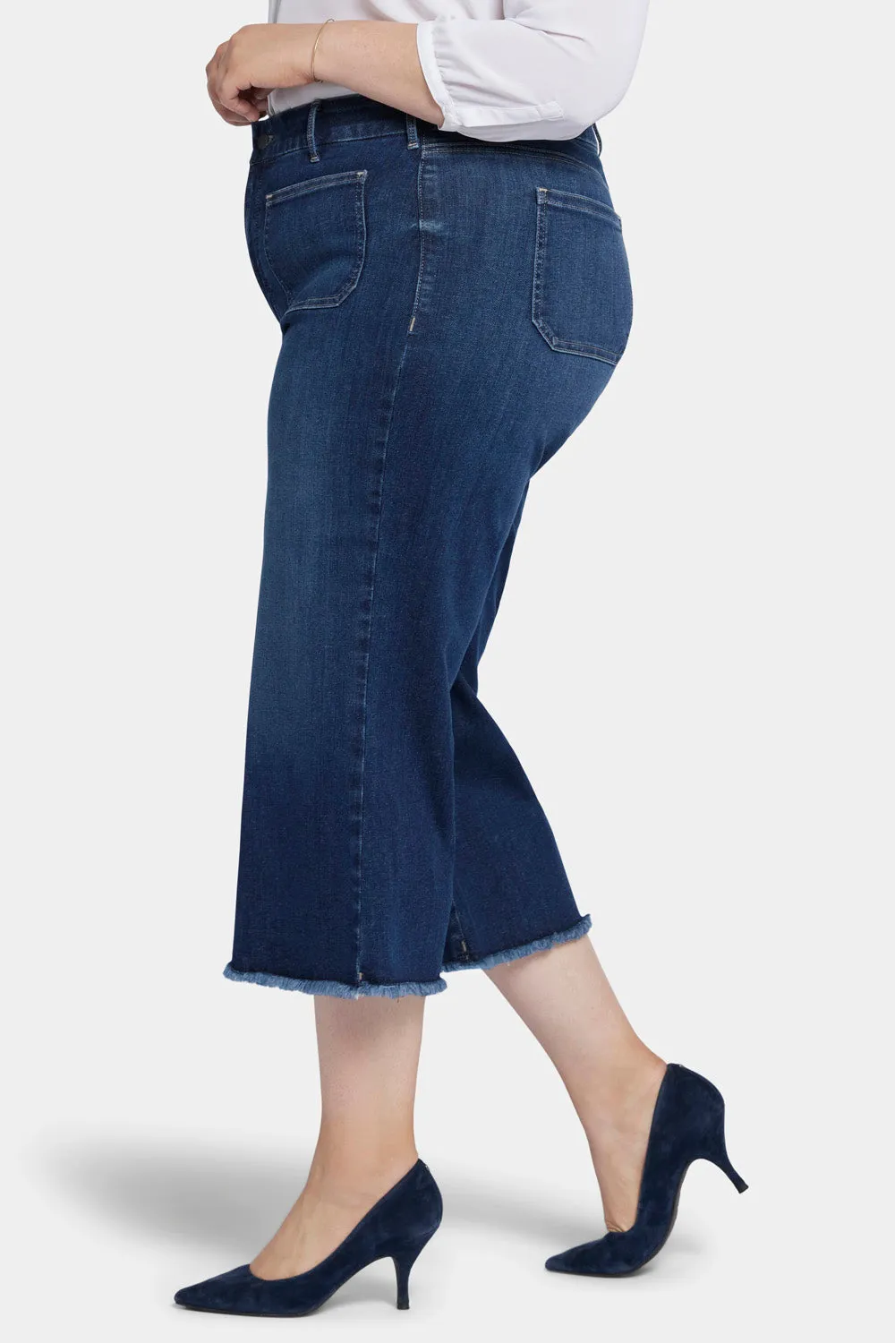 Patchie Wide Leg Capri Jeans In Plus Size - Fanciful sold by NYDJ product image thumbnail 3