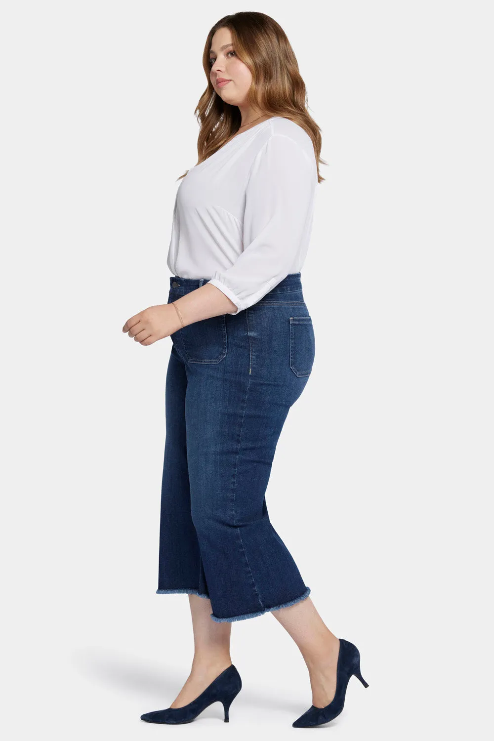 Patchie Wide Leg Capri Jeans In Plus Size - Fanciful sold by NYDJ product image thumbnail 5