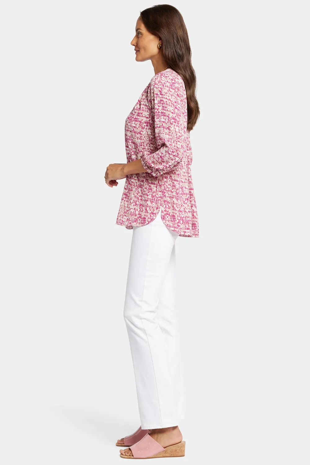 Pintuck Blouse - Pink Moon sold by NYDJ product image thumbnail 3