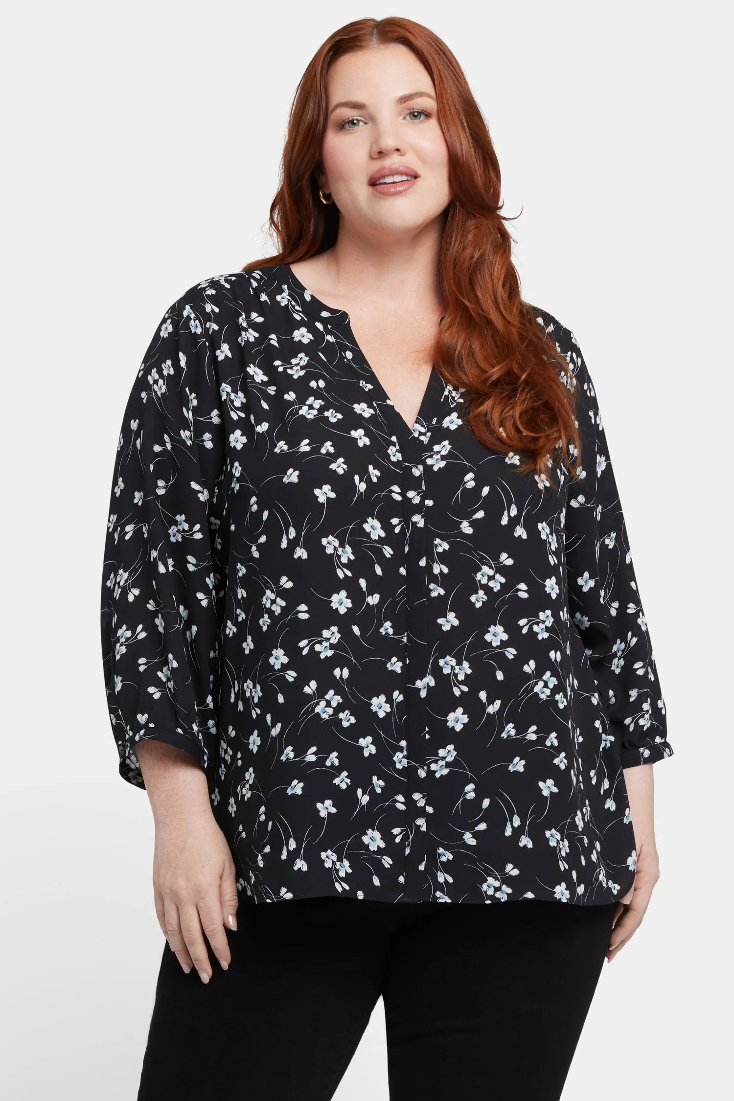 Pintuck Blouse In Plus Size - Primrose Path sold by NYDJ product image thumbnail 4