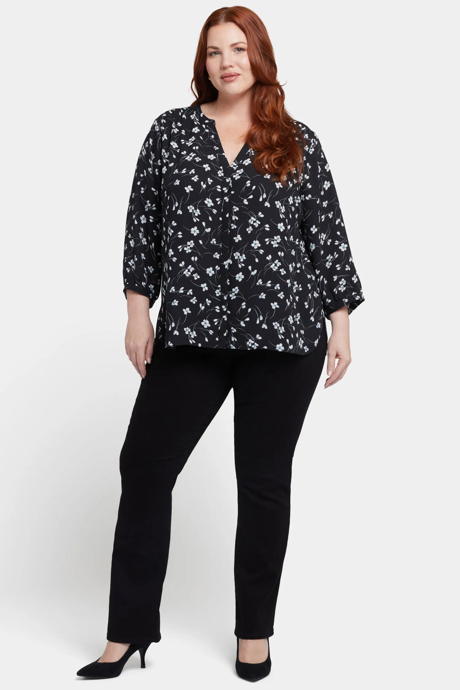 Pintuck Blouse In Plus Size - Primrose Path sold by NYDJ product image thumbnail 5