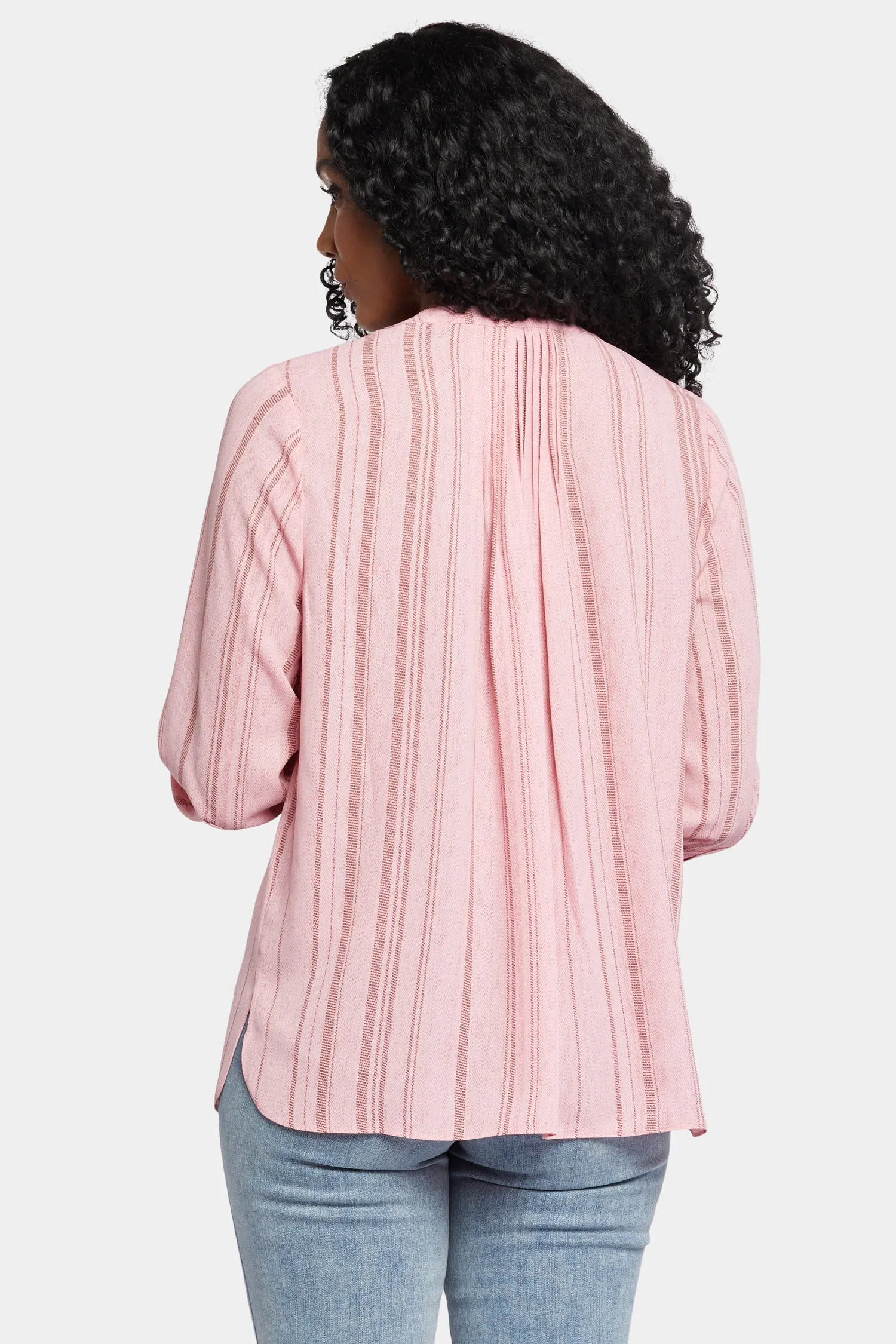 Pintuck Blouse - Morgan Stripe sold by NYDJ product image thumbnail 2