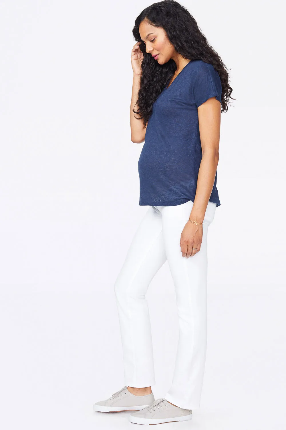 Straight Maternity Jeans - Optic White sold by NYDJ product image thumbnail 5