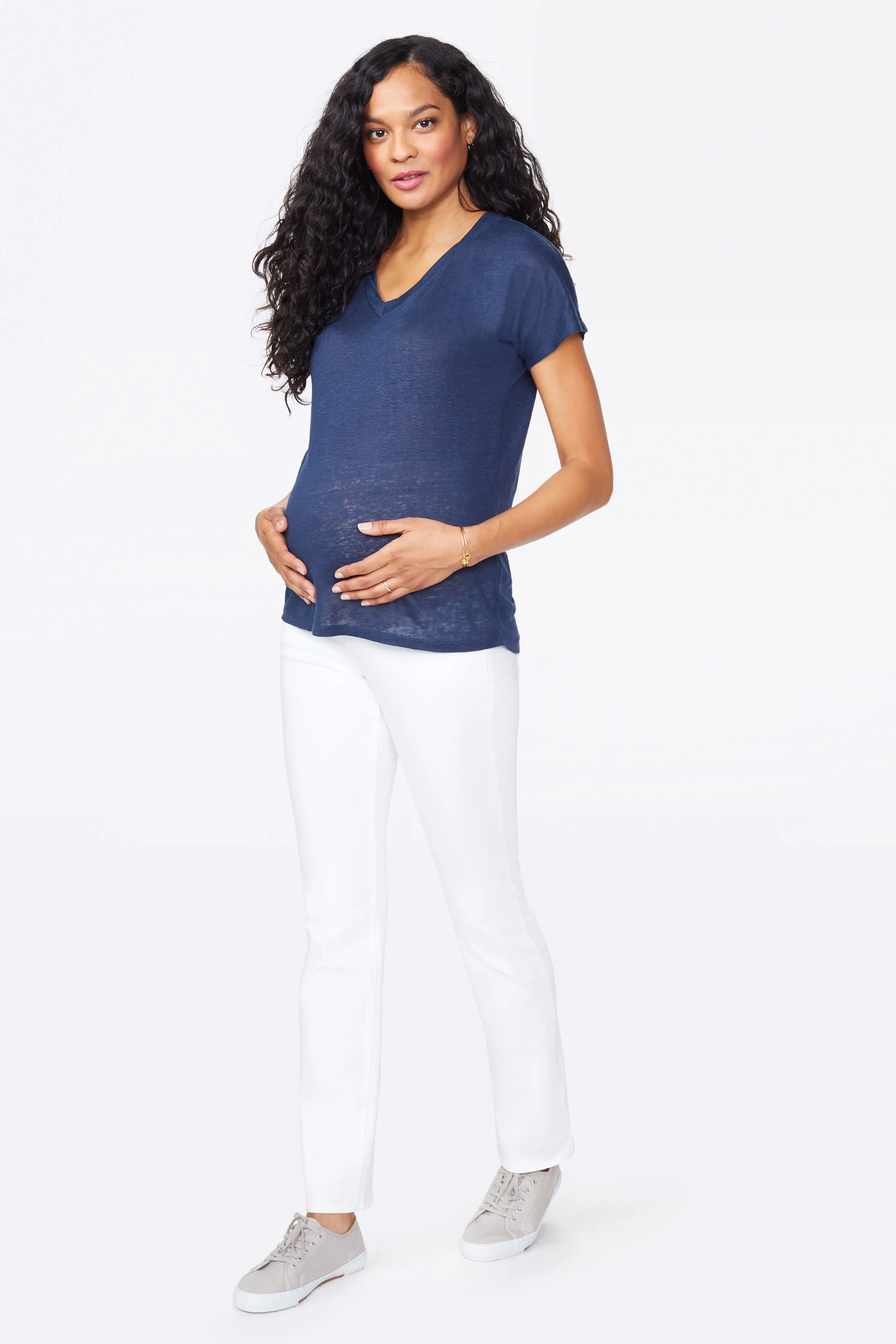 Straight Maternity Jeans - Optic White sold by NYDJ