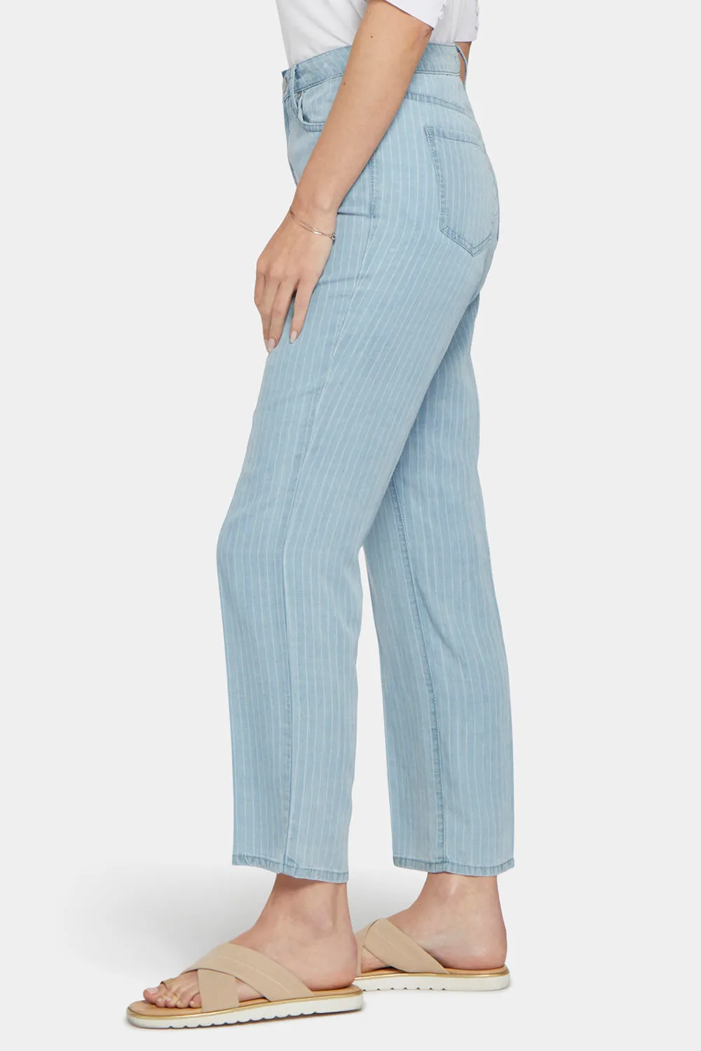 Relaxed Straight Ankle Jeans - Summerville Stripes sold by NYDJ product image thumbnail 3