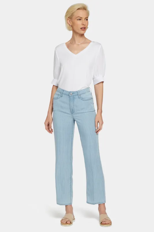 Relaxed Straight Ankle Jeans - Summerville Stripes sold by NYDJ