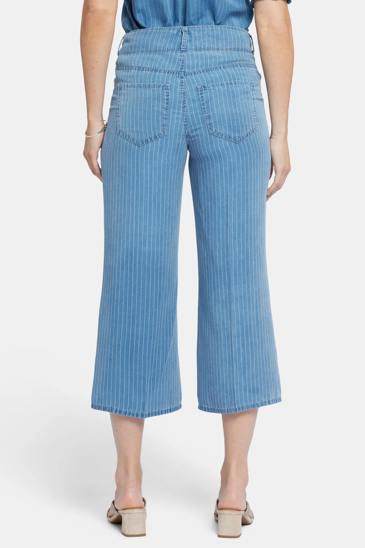 Brigitte Wide Leg Capri Jeans In Petite - Light Marine sold by NYDJ product image thumbnail 2