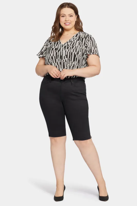 Sophie Bike Capri Jeans In Plus Size - Black sold by NYDJ