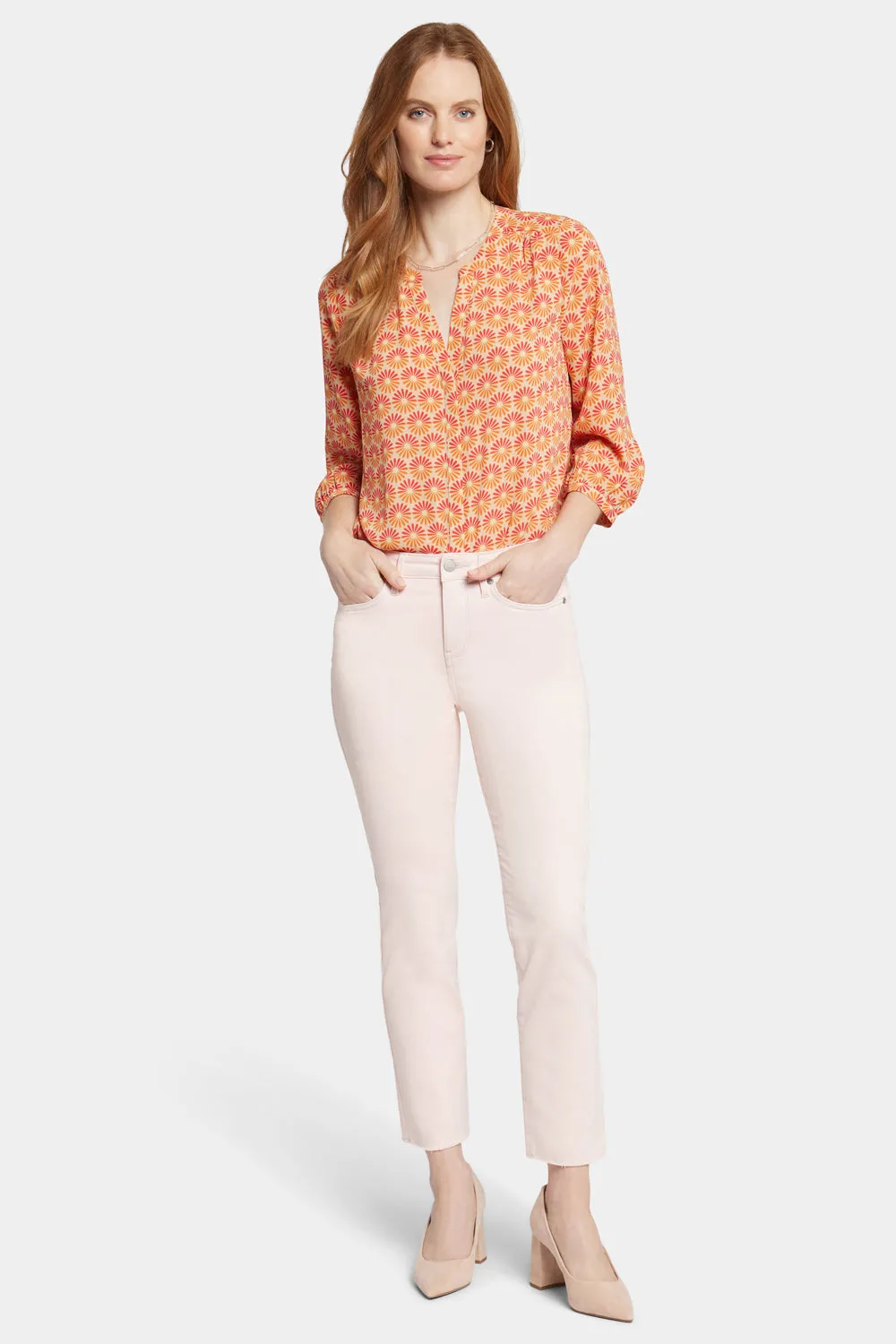Sheri Slim Ankle Jeans - Carnation sold by NYDJ product image thumbnail 4