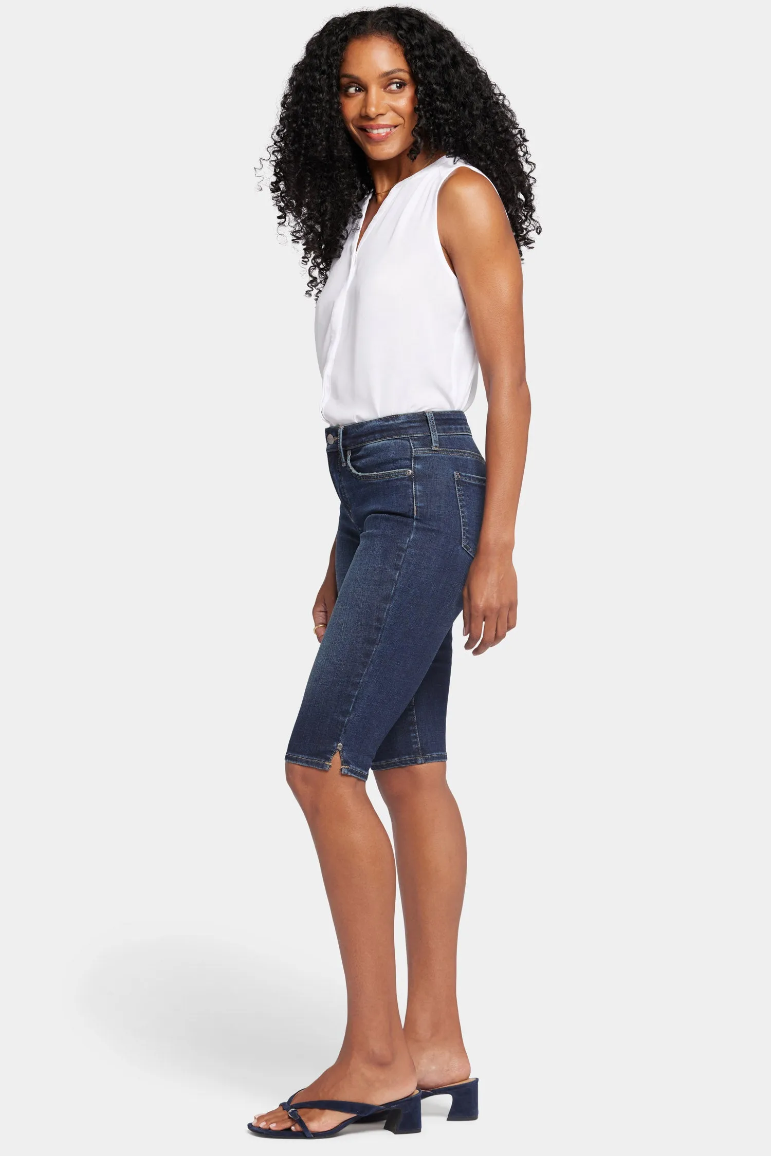 Sophie Bike Capri Jeans In Petite - Lotus Gardens sold by NYDJ product image thumbnail 5