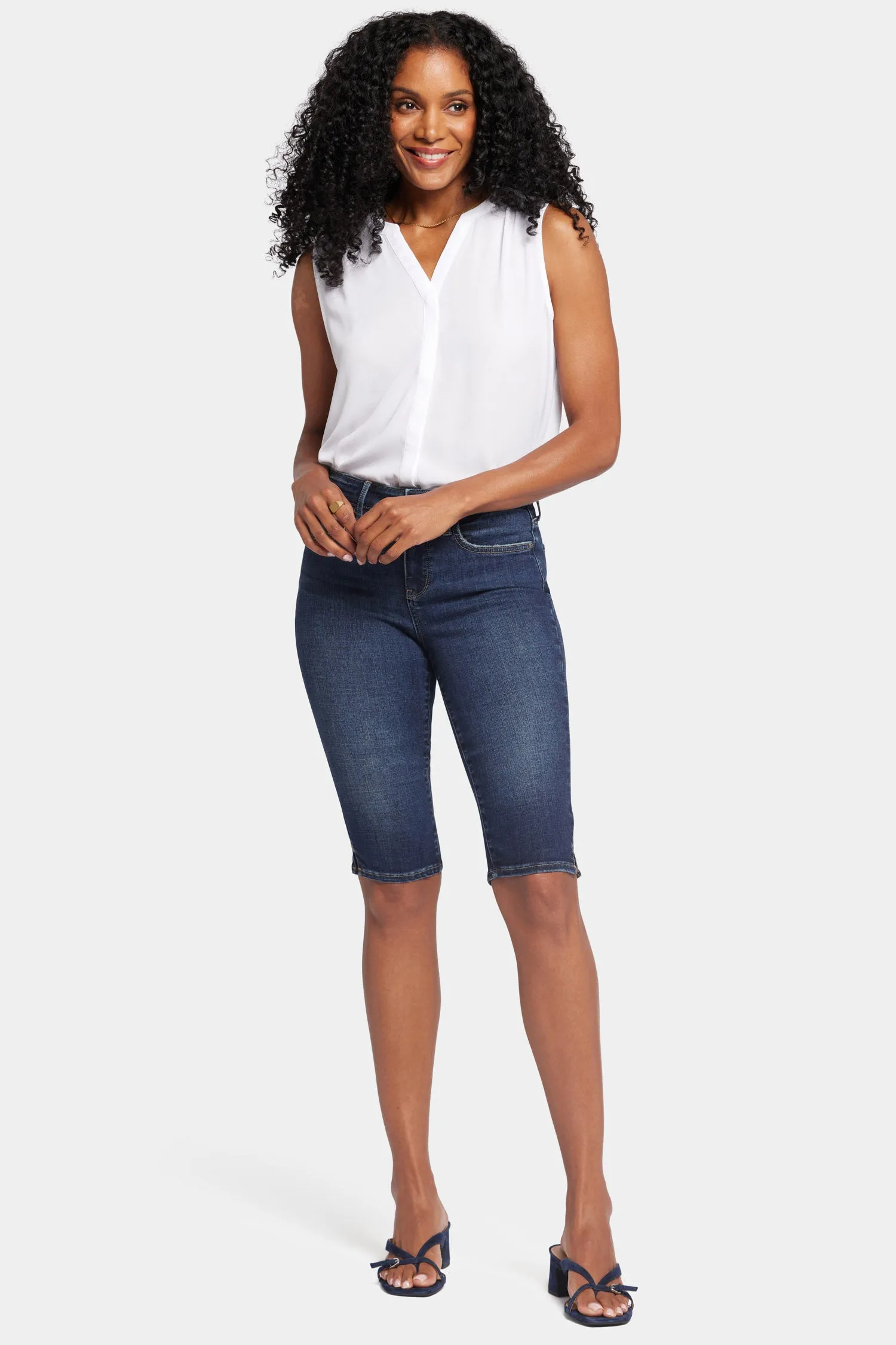 Sophie Bike Capri Jeans In Petite - Lotus Gardens sold by NYDJ product image thumbnail 4