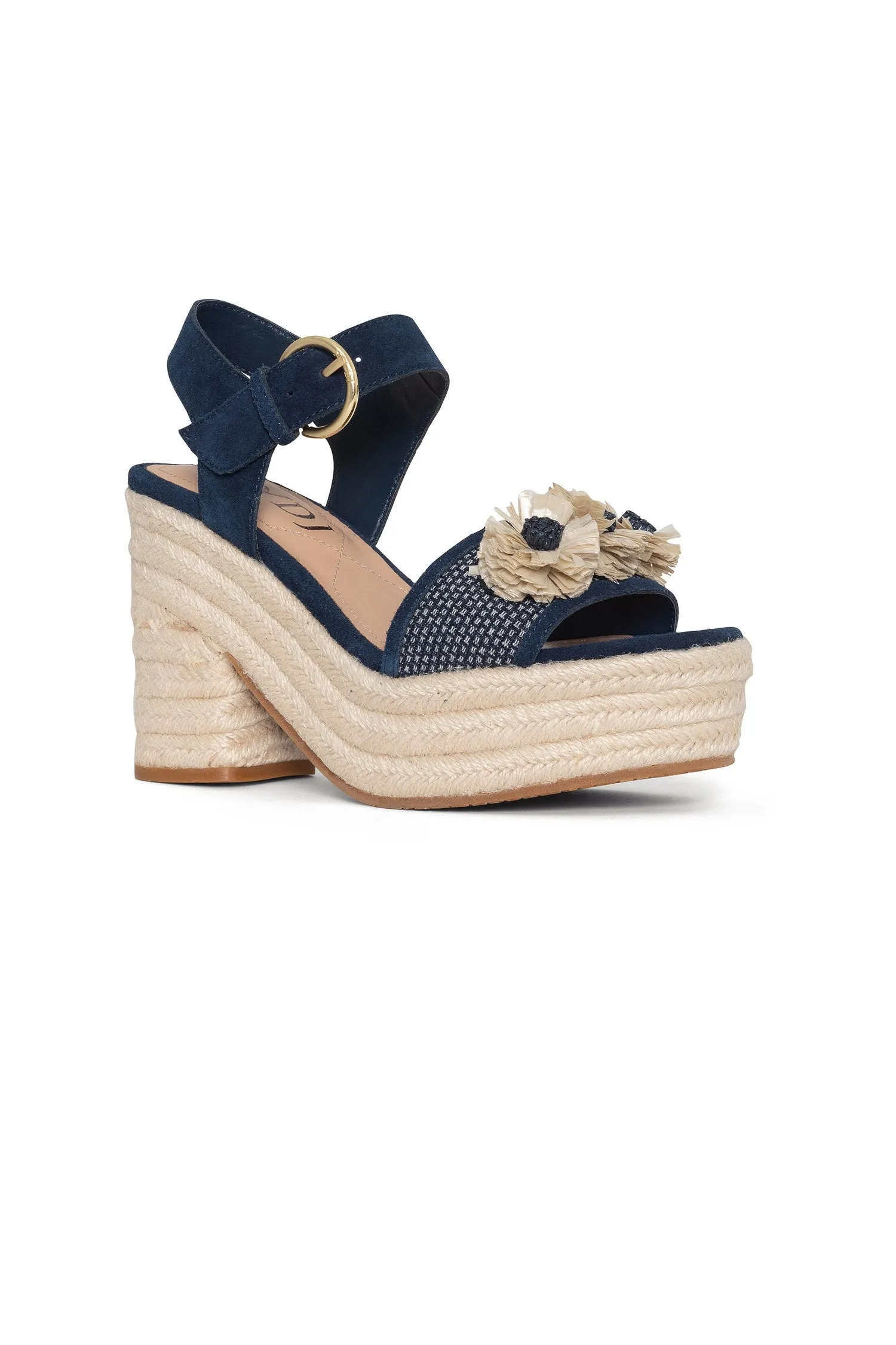 Houston Platform Sandals - Indigo sold by NYDJ