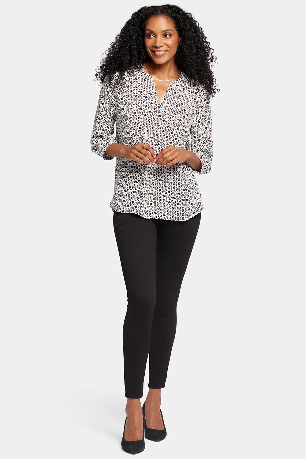 Pintuck Blouse - Thalia sold by NYDJ product image thumbnail 5