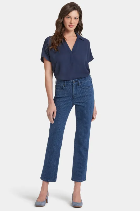 Marilyn Straight Ankle Jeans - Indigo Pinnacle Peak sold by NYDJ