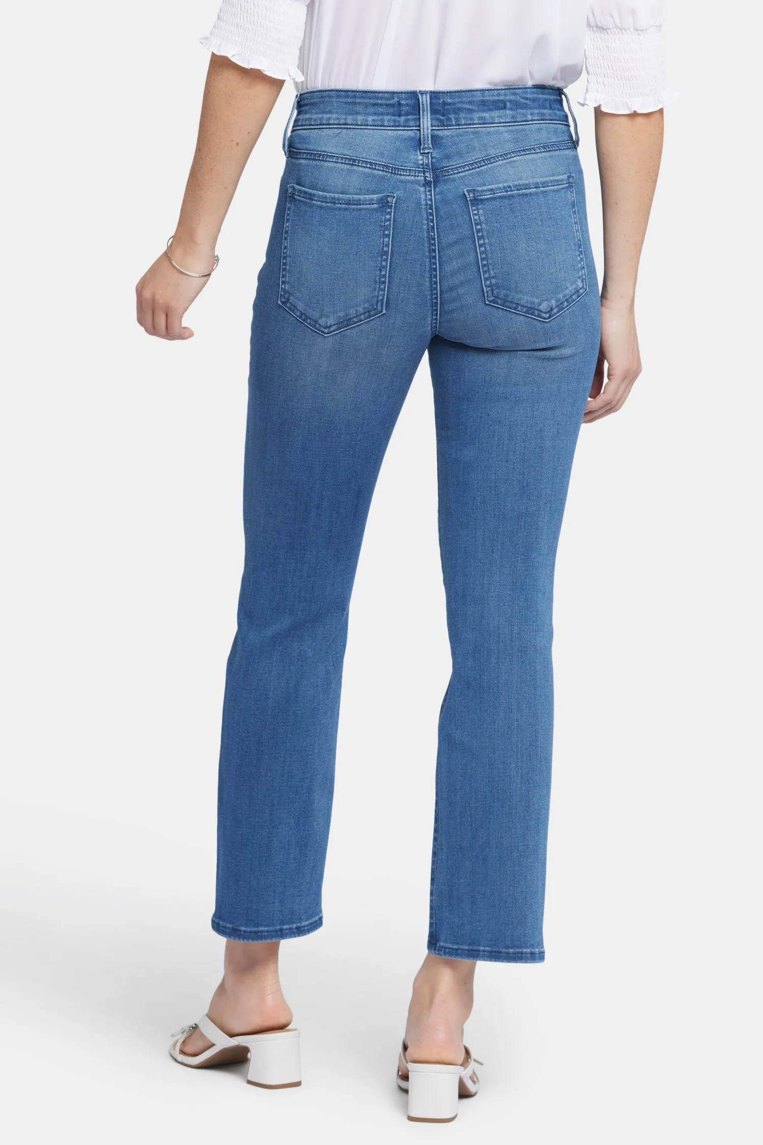 Marilyn Straight Ankle Jeans In Petite - Blue Island sold by NYDJ product image thumbnail 2