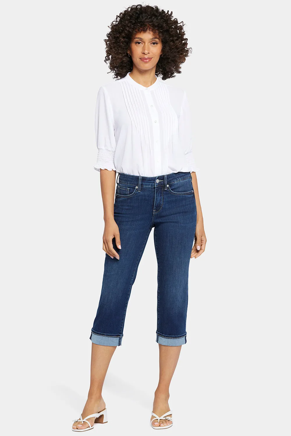 Marilyn Straight Crop Jeans In Petite - Cambridge sold by NYDJ