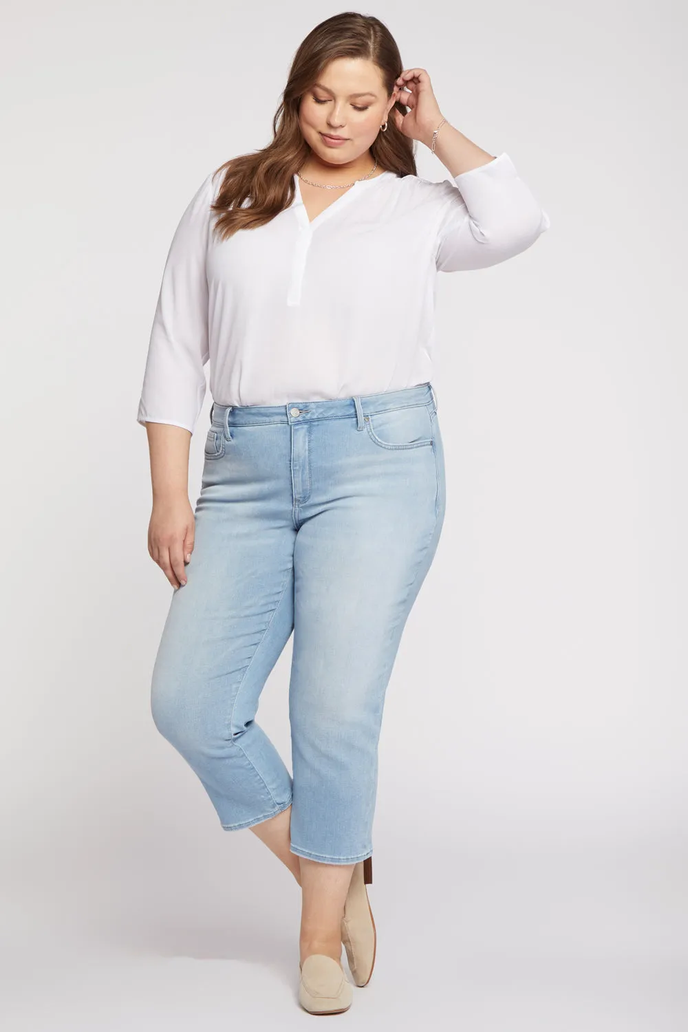 Relaxed Piper Crop Jeans In Plus Size - Hollander sold by NYDJ
