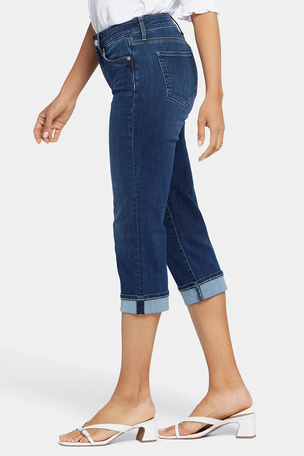 Marilyn Straight Crop Jeans In Petite - Cambridge sold by NYDJ product image thumbnail 3