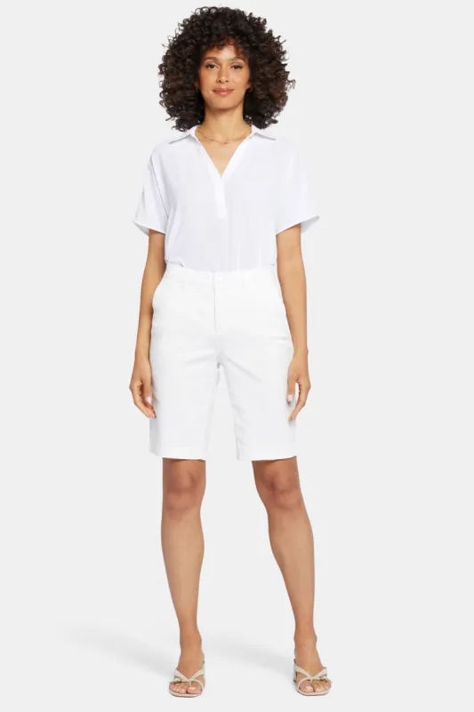 Bermuda Shorts In Petite - Optic White sold by NYDJ