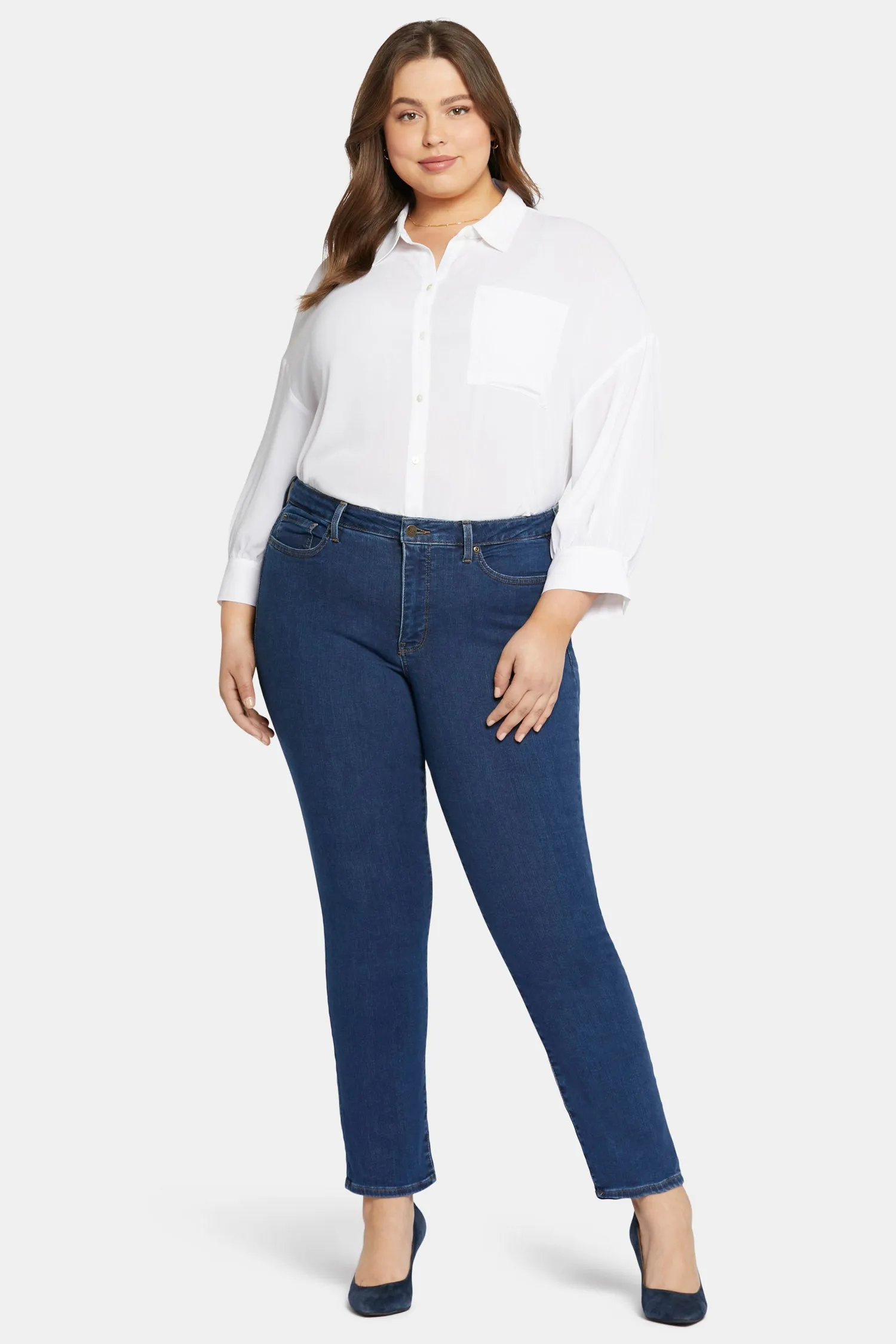 Sheri Slim Jeans In Plus Size - Quinn sold by NYDJ