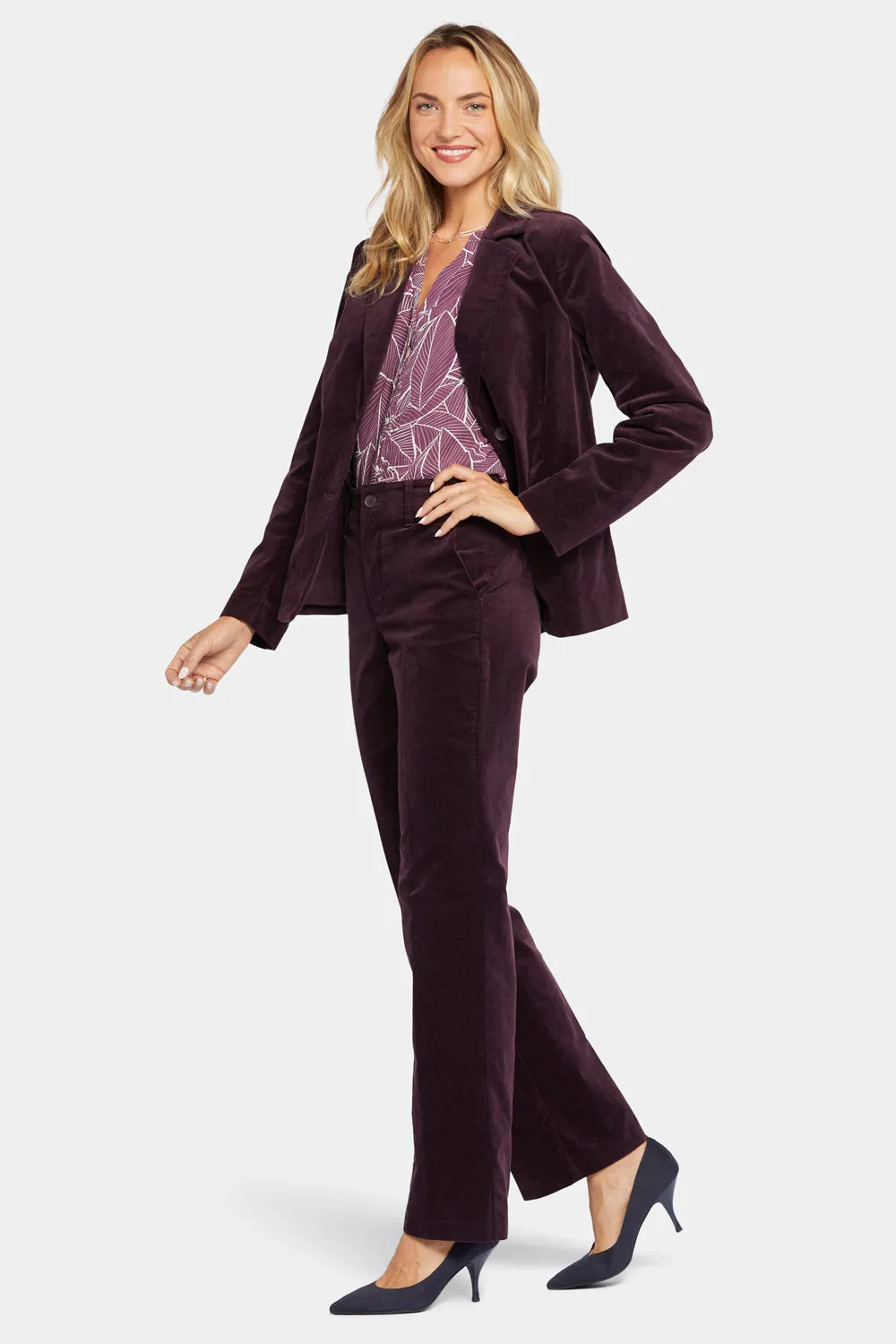 Classic Blazer Jacket - Eggplant sold by NYDJ product image thumbnail 3