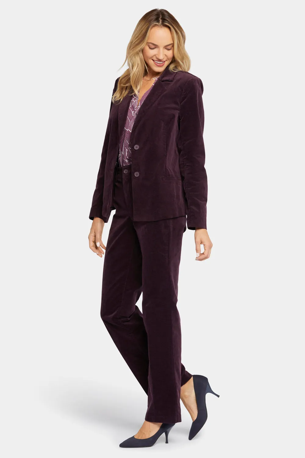 Classic Blazer Jacket - Eggplant sold by NYDJ product image thumbnail 5