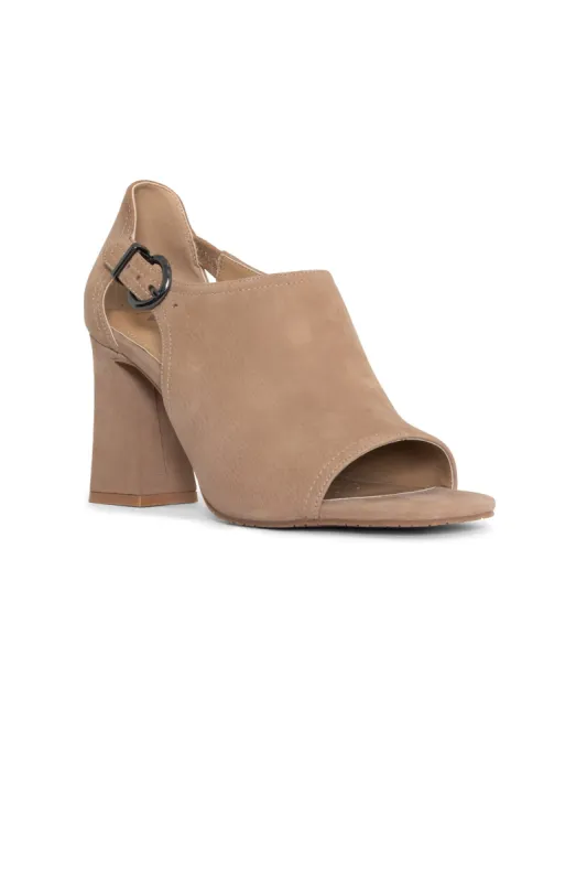 Larlie Block Heel Sandals - Taupe sold by NYDJ