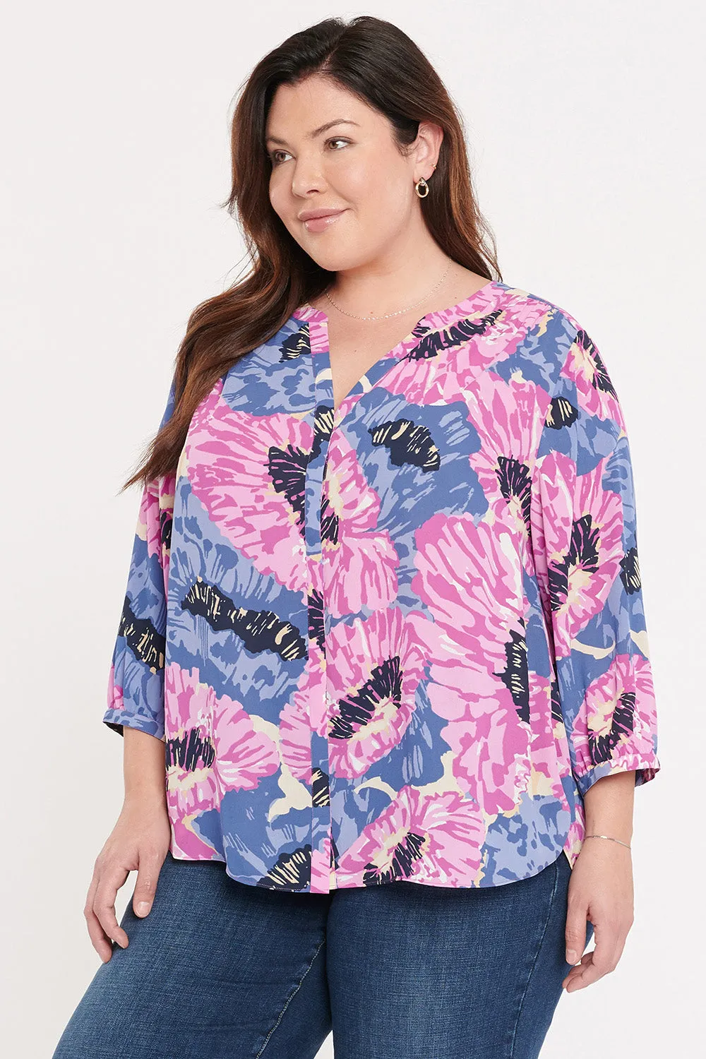 Pintuck Blouse In Plus Size - Cadiz sold by NYDJ product image thumbnail 2