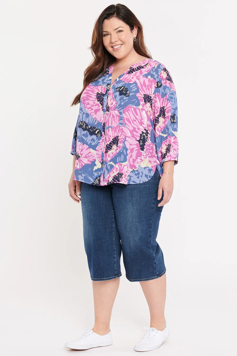 Pintuck Blouse In Plus Size - Cadiz sold by NYDJ product image thumbnail 3