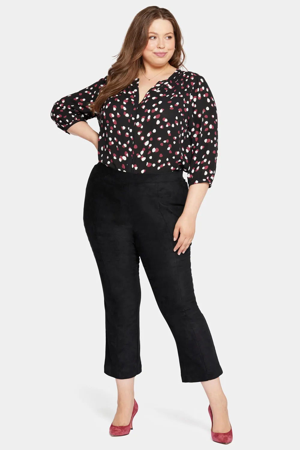 Slim Bootcut Pull-On Pants In Plus Size - Black sold by NYDJ
