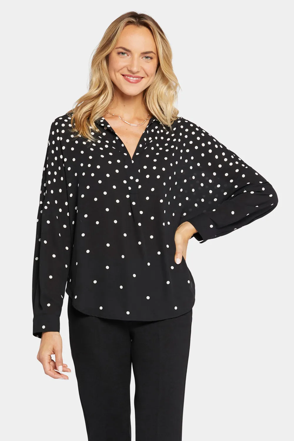 Becky Blouse - Percy Dot sold by NYDJ product image thumbnail 4